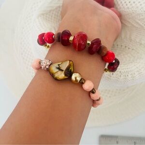 Handmade Bundle 2 bracelets stretch